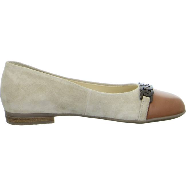 Ballerine Ara Ballet Pumps Sardinia Sand Brandy Donna Marroni | ARA185NKC
