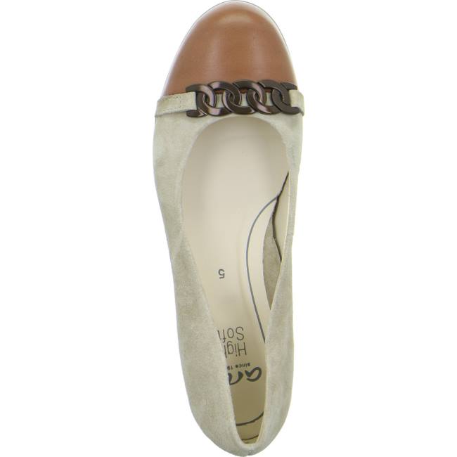 Ballerine Ara Ballet Pumps Sardinia Sand Brandy Donna Marroni | ARA185NKC
