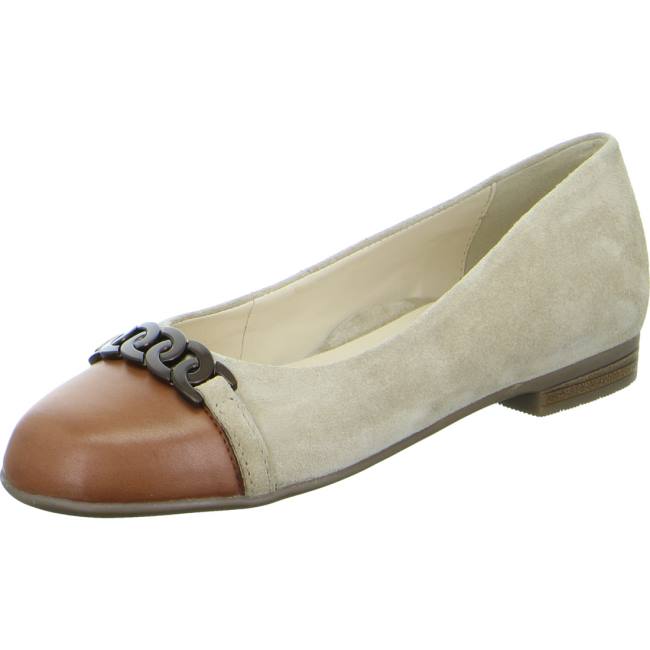 Ballerine Ara Ballet Pumps Sardinia Sand Brandy Donna Marroni | ARA185NKC