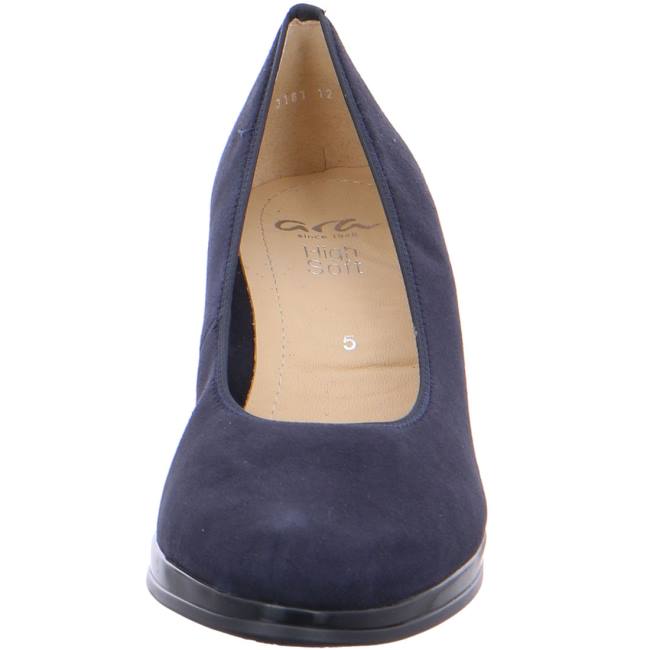 Decollete Ara Platform Heels Orly Donna Blu | ARA068BEJ