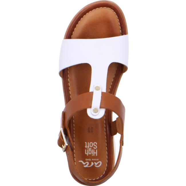 Sandali Ara Kreta Cognac-white Donna Bianche | ARA625YPJ