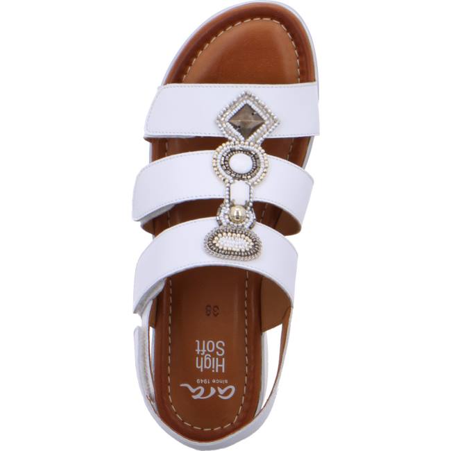 Sandali Ara Wedge Kreta Donna Bianche | ARA825BZO
