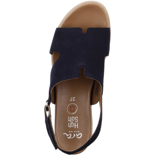 Sandali Ara Wedge Valencia Donna Blu | ARA385VQX