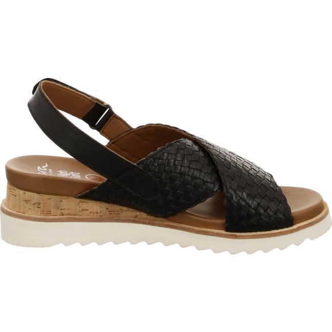 Sandali Ara Wedge Valencia Donna Nere | ARA831DOI