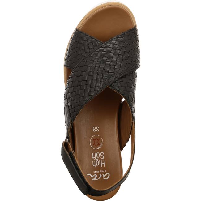 Sandali Ara Wedge Valencia Donna Nere | ARA831DOI