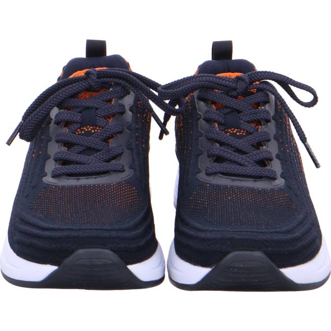 Scarpe Da Ginnastica Ara Chicago Orange Uomo Blu | ARA431XWQ