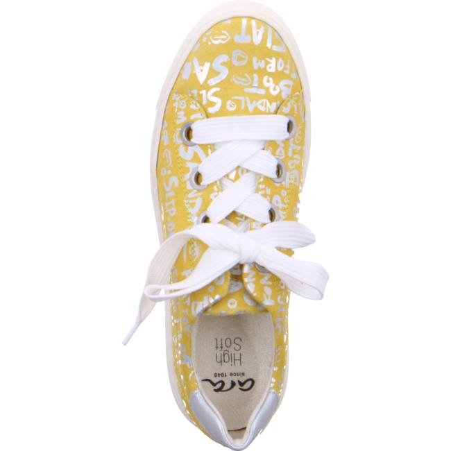 Scarpe Da Ginnastica Ara Courtyard Donna Gialle | ARA253KEB
