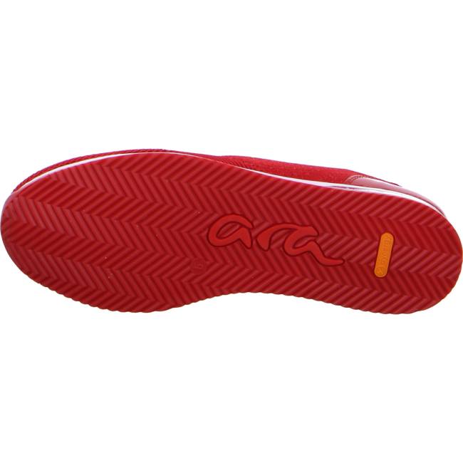 Scarpe Da Ginnastica Ara Lissabon-metallic Donna Rosse | ARA694WEV