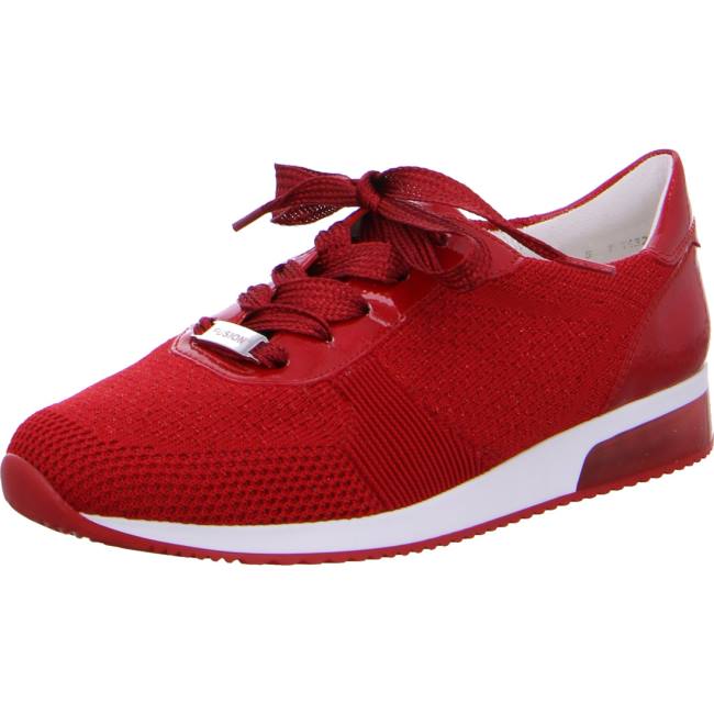 Scarpe Da Ginnastica Ara Lissabon-metallic Donna Rosse | ARA694WEV