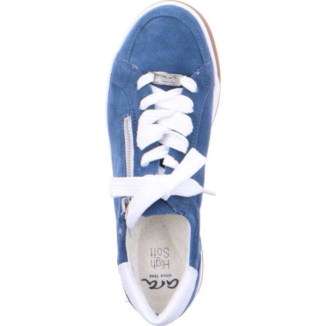 Scarpe Da Ginnastica Ara Pizzo-ups Rom Capri Donna Blu | ARA379QAX