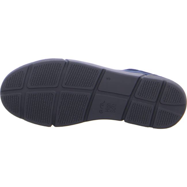 Scarpe Da Ginnastica Ara Pizzo-ups Rom Donna Blu | ARA027RFG