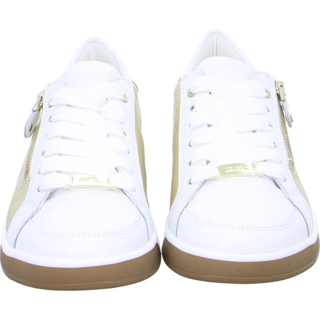 Scarpe Da Ginnastica Ara Pizzo-ups Rom Platinum Donna Bianche | ARA784OFX