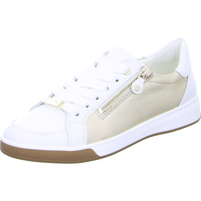 Scarpe Da Ginnastica Ara Pizzo-ups Rom Platinum Donna Bianche | ARA784OFX