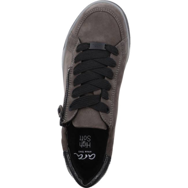 Scarpe Da Ginnastica Ara Pizzo-ups Rom Strada Donna Grigie | ARA289VIS