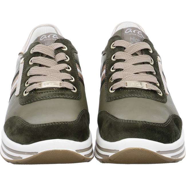 Scarpe Da Ginnastica Ara Pizzo-ups Sapporo Forest Donna Verdi | ARA062CJQ