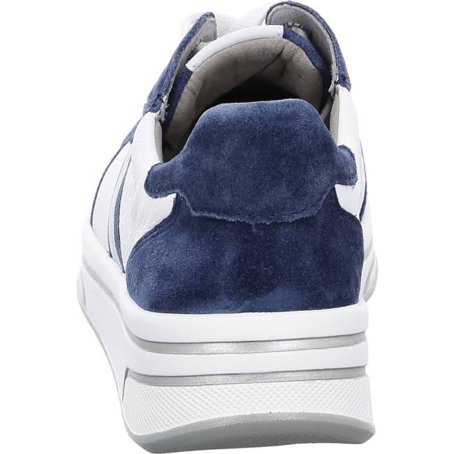 Scarpe Da Ginnastica Ara Pizzo-ups Sapporo Indigo Donna Bianche | ARA189ZFW