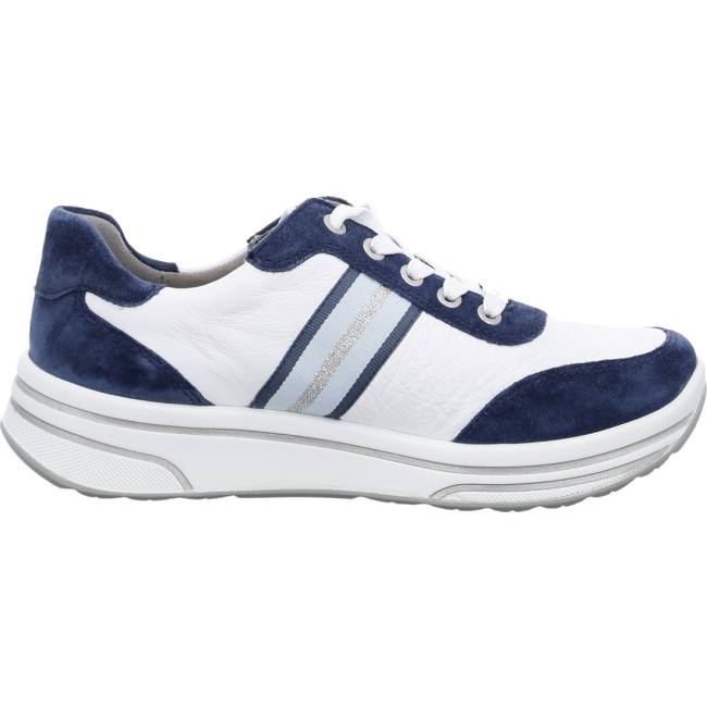 Scarpe Da Ginnastica Ara Pizzo-ups Sapporo Indigo Donna Bianche | ARA189ZFW