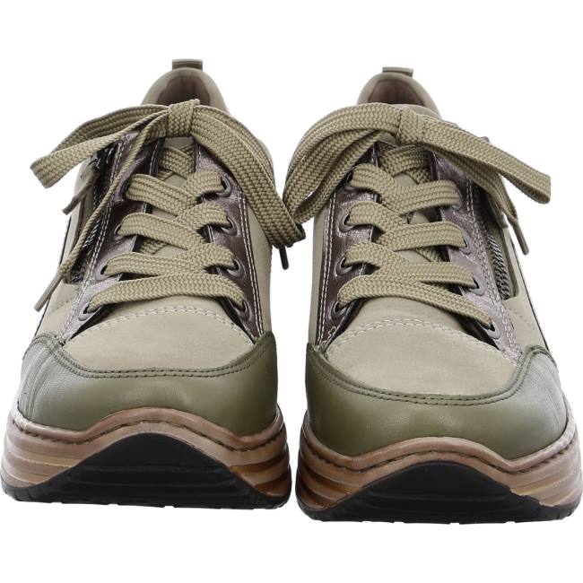 Scarpe Da Ginnastica Ara Pizzo-ups Sapporo Oliv Donna Verdi | ARA428AMR