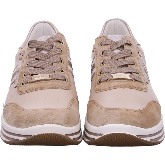 Scarpe Da Ginnastica Ara Pizzo-ups Sapporo Nude Donna Beige | ARA854VGQ