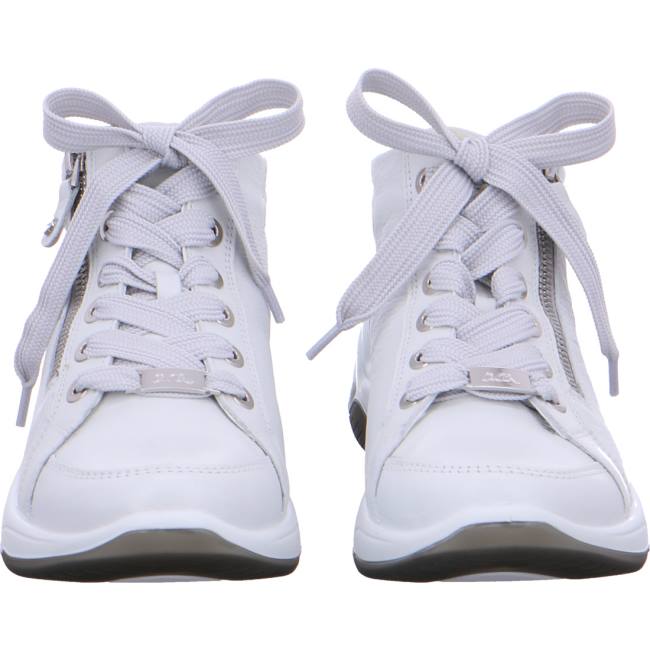 Scarpe Stringate Ara Ankle Miami Nebbia Donna Bianche | ARA584CET