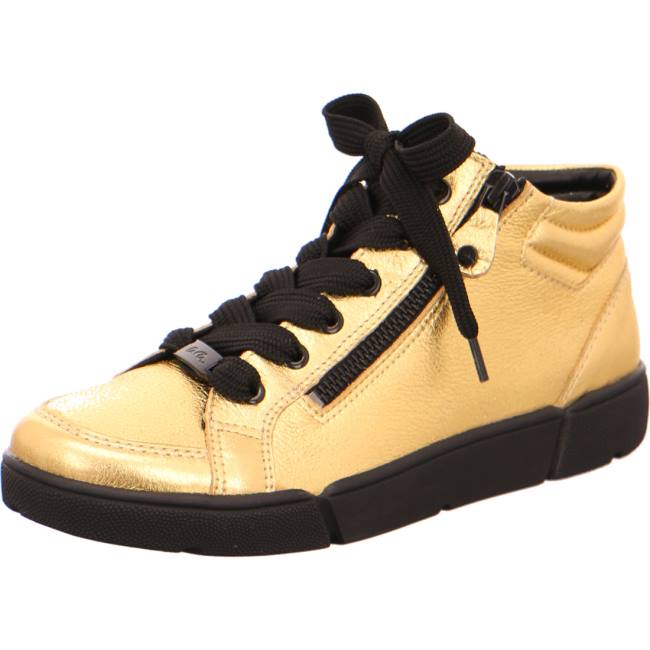 Stivali Ara High Top Rom-sport Donna Oro Nere | ARA134BSE