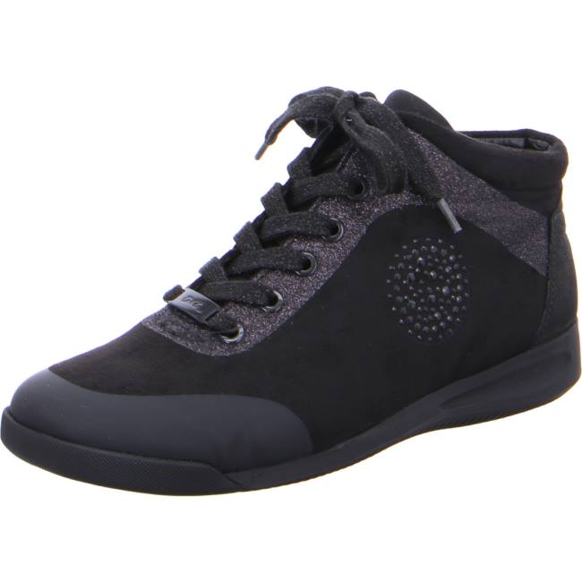 Stivali Ara Pizzo-up Ankle Rom Donna Nere | ARA908ZPD